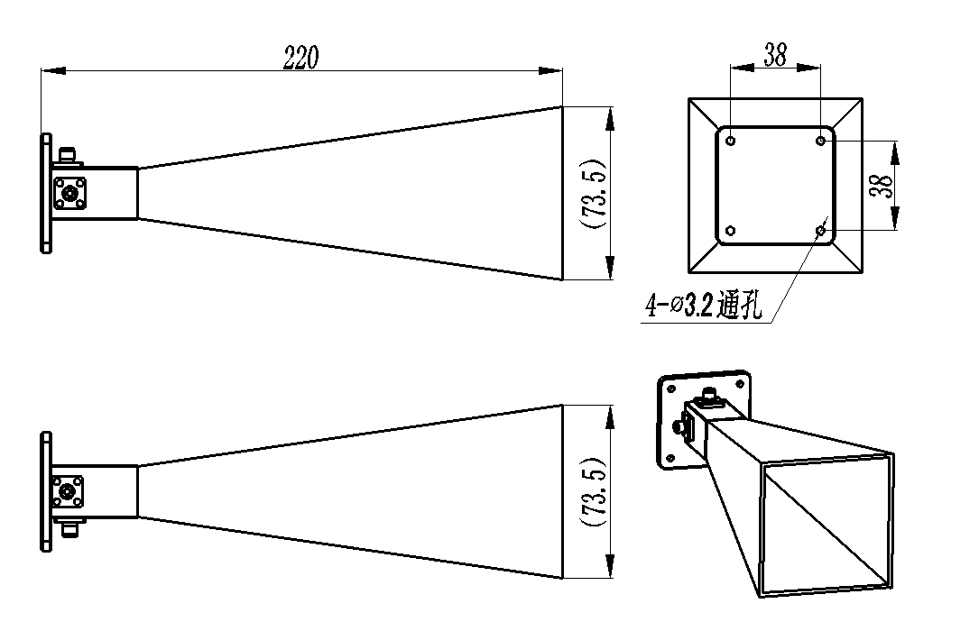 双线极化喇叭天线缩略图